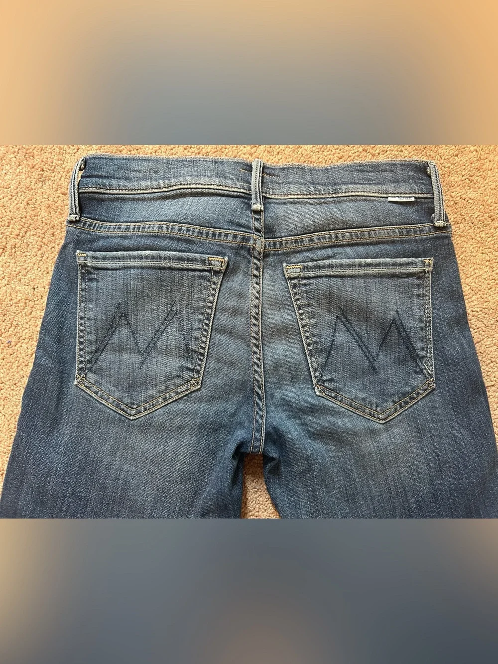 MOTHER The Runaway Bootcut Jeans Medium Kitty Wash Size 26 - Picture 5 of 13